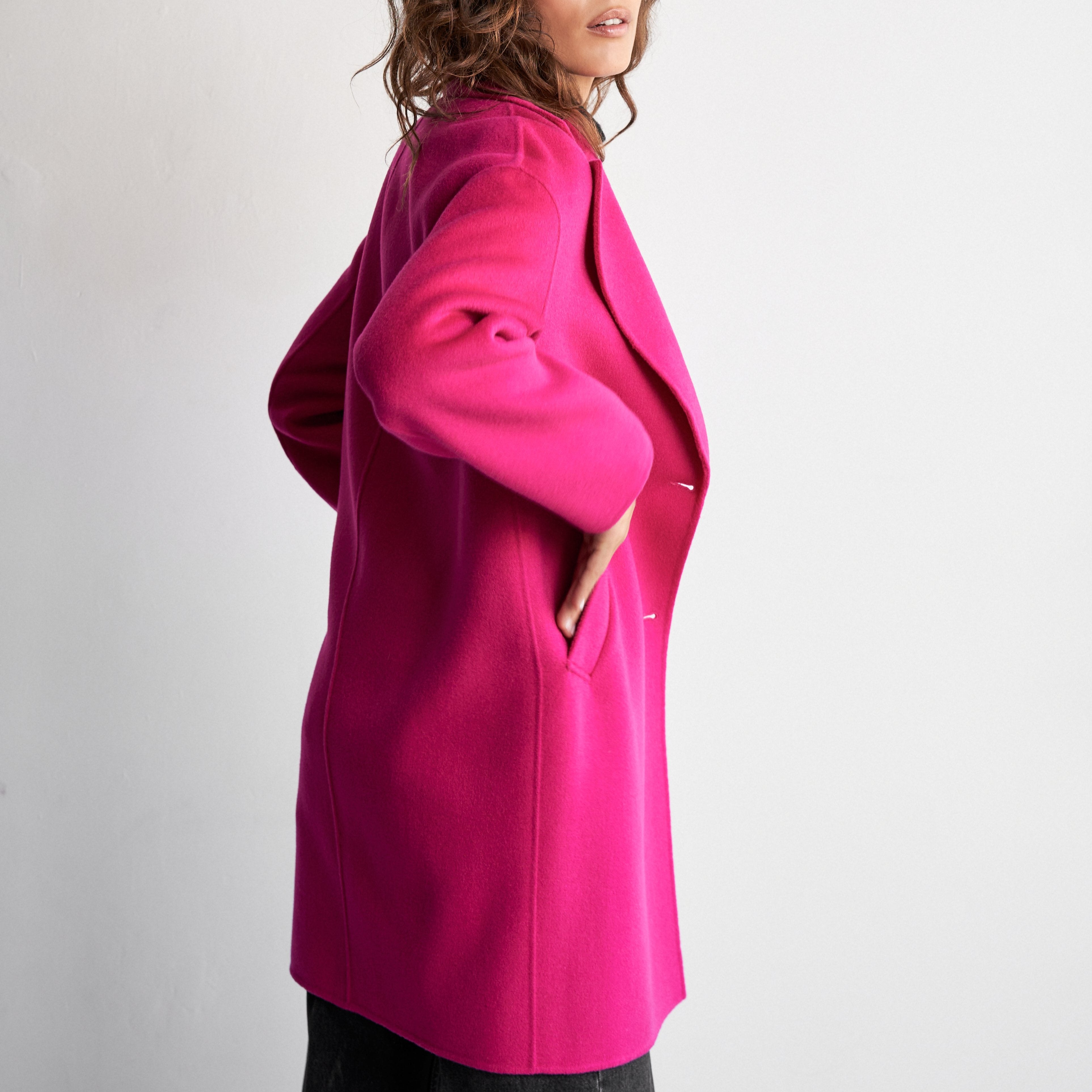 ABRIGO MEDIO FUCSIA