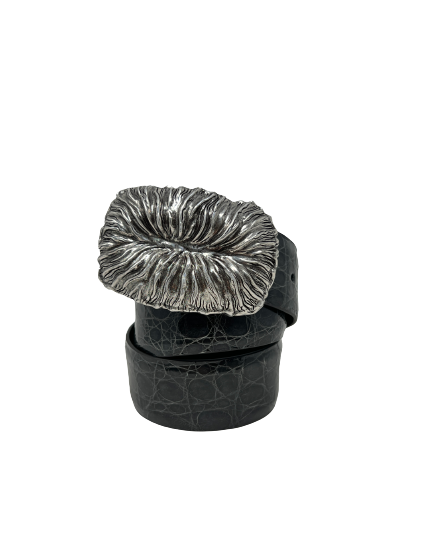 CINTURÓN DE COCODRILO VERDE